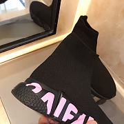 Balenciaga Speed 2.0 Black Purple Sole - 5