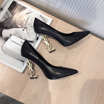 SAINT LAURENT Black Opyum 85 Heels 212418F122004 