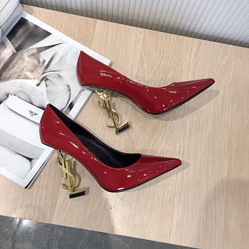 SAINT LAURENT Red Opyum 85 Heels 212418F122004 