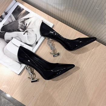 SAINT LAURENT Black Opyum 85 Black Heels 212418F122004 