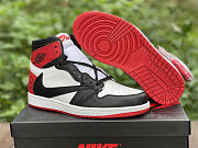 Travis Scott x Fragment x Air Jordan 1 High OG Red Black White DH3227-600 - 4