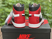 Travis Scott x Fragment x Air Jordan 1 High OG Red Black White DH3227-600 - 3
