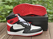 Travis Scott x Fragment x Air Jordan 1 High OG Red Black White DH3227-600 - 2