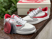 Air Jordan 1 Low SE Light Smoke Grey Gym Red  DC6991-016 - 4