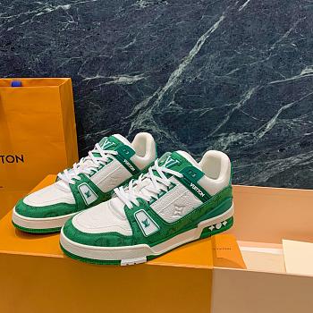 LV TRAINER SNEAKER GREEN JEANS 1A8WAX