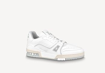 LV TRAINER SNEAKER WHITE GREY 1A8WAX