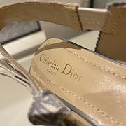 J'ADIOR SLINGBACK PUMP Gray Toile de Jouy Reverse Embroidered Cotton - 2