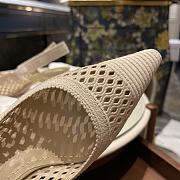 DIOR CAPTURE HEELED MULE Gold-Tone Metallic Mesh with Cannage - 2