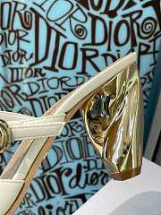 DIOR RHODES HEELED MULE White Calfskin KCP924VEA_S03W - 2