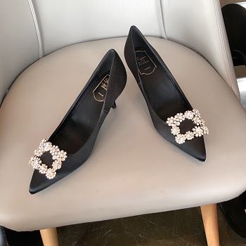 Roger Vivier Trompette Buckle Black Pumps