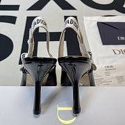 J'ADIOR SLINGBACK PUMP Black Patent Calfskin - 4