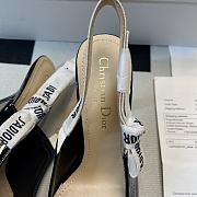 J'ADIOR SLINGBACK PUMP Black Patent Calfskin - 3