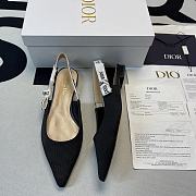 J'ADIOR SLINGBACK PUMP Black Patent Calfskin Sandals - 1
