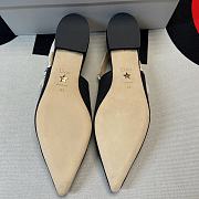 J'ADIOR SLINGBACK PUMP Black Patent Calfskin Sandals - 3
