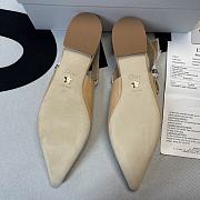 J'ADIOR SLINGBACK PUMP Nude Patent Calfskin Sandals - 5