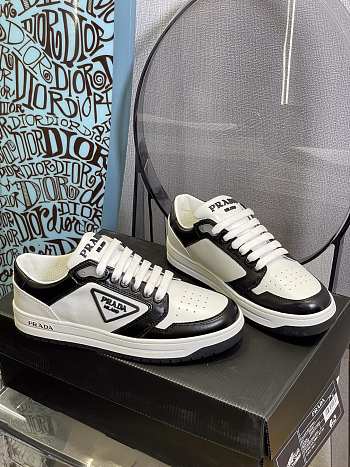Prada District perforated leather sneakers - Black