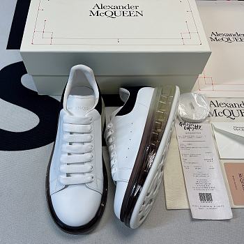 Alexander McQueen Oversized Black Suede Clear Back