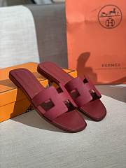 Hermes Oran Sandal Pink Leather 005 - 1