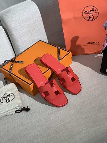 Hermes Oran Sandal Light Pink Leather 006