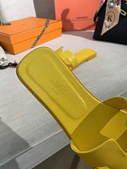 Hermes Oran Sandal Yellow Leather 007 - 6