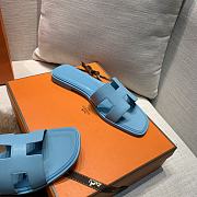 Hermes Oran Sandal Light Blue Leather 008 - 2