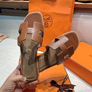 Hermes Oran Sandal Brown Leather 00 - 6