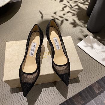 Jimmy choo 'romy' patent leather & pvc Heels