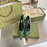 Women's The Hacker Project Square Knife Pump Green 008 - 5