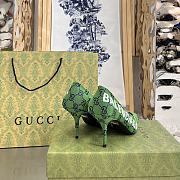 Women's The Hacker Project Square Knife Pump Green 008 - 2