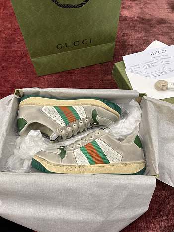 Gucci Screener Leather Sneaker Dirty 010