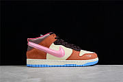 SOCIAL STATUS X SB DUNK MID CHOCOLATE MILK CANVAS/MID SOFT PINK/BURNT BROWN DJ1173-700 - 3