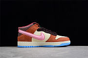 SOCIAL STATUS X SB DUNK MID CHOCOLATE MILK CANVAS/MID SOFT PINK/BURNT BROWN DJ1173-700 - 5
