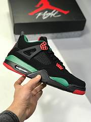 Air Jordan 4 Retro NRG Black Gorge Green Varsity Red AQ3816-063 - 5