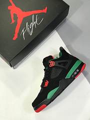 Air Jordan 4 Retro NRG Black Gorge Green Varsity Red AQ3816-063 - 4