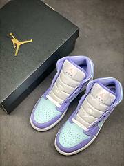 Air Jordan 1 Mid Purple Aqua (GS)  554725-500 - 6