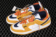 SB DUNK LOW YELLOW/ORANGE/WHITE-NAVY BLUE 304292-110  - 2