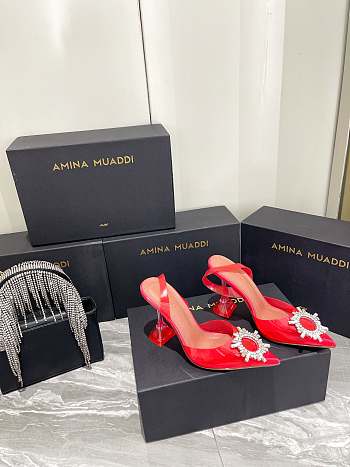Amina Muaddi AM High Heel Sunflower 0125