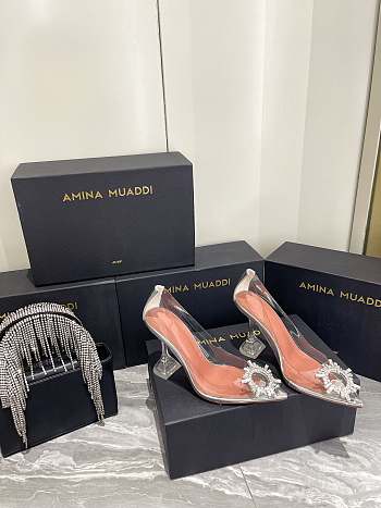 Amina Muaddi AM High Heel Sunflower 062704