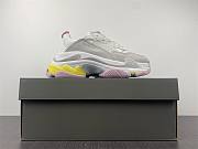 Balenciaga Triple White Gray Pink Yellow Macron Original Version Z Number 002341 - 1