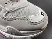 Balenciaga Triple White Gray Pink Yellow Macron Original Version Z Number 002341 - 2