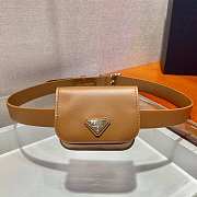 Prada brown leather belt bag 001 - 1