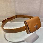 Prada brown leather belt bag 001 - 3