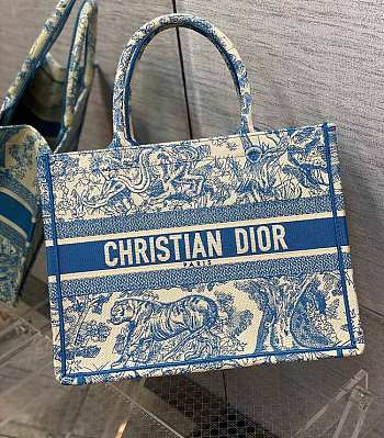 Dior book tote blue tiger 36cm 2022
