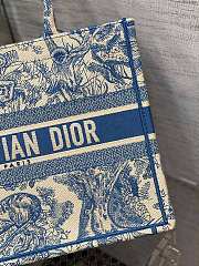 Dior book tote blue tiger 36cm 2022 - 3