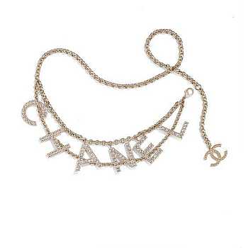 Chanel belt logo golden 001