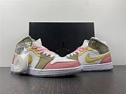 Air Jordan 1 Mid SE Pastel Vivid Green Grind (GS)  DJ0338-100 - 5
