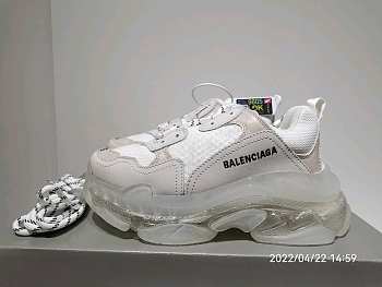Balenciaga Triple S Clear Sole White 541624 W09E1 9000