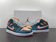 Air Jordan 1 Mid Dark Teal Green (Women's)  BQ6472-308 - 2