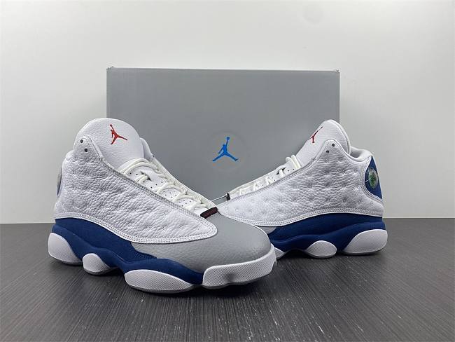 Air Jordan 13 White Gray Blue 009 - 1