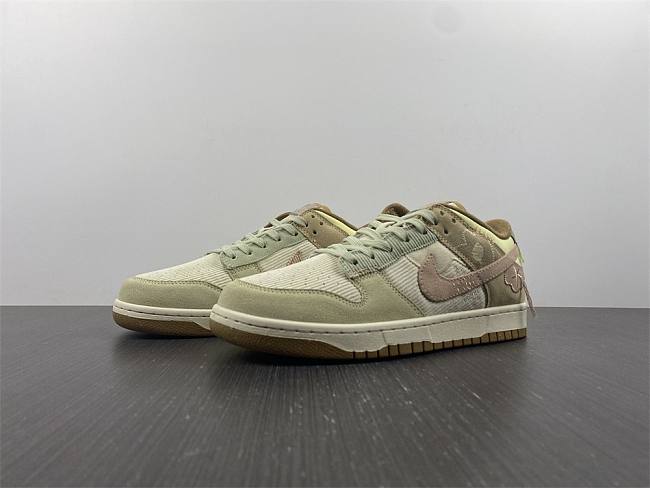 Nike Dunk Bright Side White Green Pink Corduroy DQ5076-121 - 1